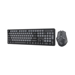 A Photo Of Porodo Gaming Wireless Keyboard and Mouse Set – 2.4GHz Connectivity, 1600 DPI Adjustable, Ergonomic Design for Windows & Mac