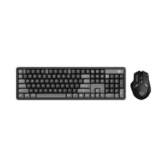 A Photo Of Porodo Gaming Wireless Keyboard and Mouse Set – 2.4GHz Connectivity, 1600 DPI Adjustable, Ergonomic Design for Windows & Mac