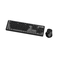 A Photo Of Porodo Gaming Wireless Keyboard and Mouse Set – 2.4GHz Connectivity, 1600 DPI Adjustable, Ergonomic Design for Windows & Mac