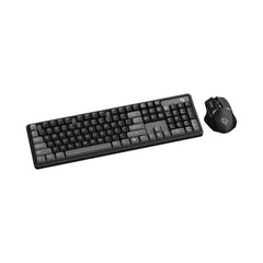 A Photo Of Porodo Gaming Wireless Keyboard and Mouse Set – 2.4GHz Connectivity, 1600 DPI Adjustable, Ergonomic Design for Windows & Mac