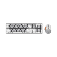 A Photo Of Porodo Gaming Wireless Keyboard and Mouse Set – 2.4GHz Connectivity, 1600 DPI Adjustable, Ergonomic Design for Windows & Mac