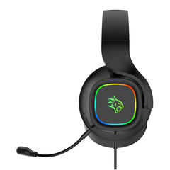 A Photo Of Porodo Gaming PDX418 RGB Headphone with Detachable Microphone – High-Performance Audio for PC, Xbox, and PS4