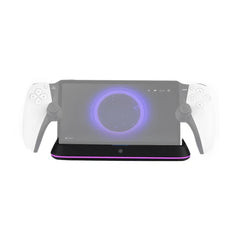 A Photo Of Porodo Gaming PlayStation Portal Charging Dock – Anti-Slip Base, Built-in Safeguard, RGB Lighting, ABS Material