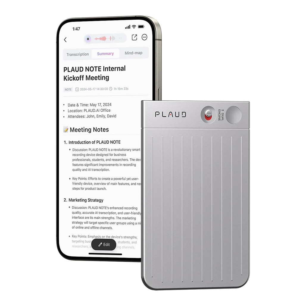 A Photo Of PLAUD NOTE: Revolutionary AI Voice Recorder with Dual Mode Precision and Effortless Transcription