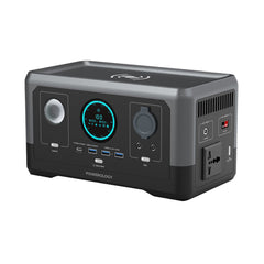 A Photo Of Powerology 300W Portable Power Generator – 76800mAh, 15W Wireless Charging, Fast Charging, Black