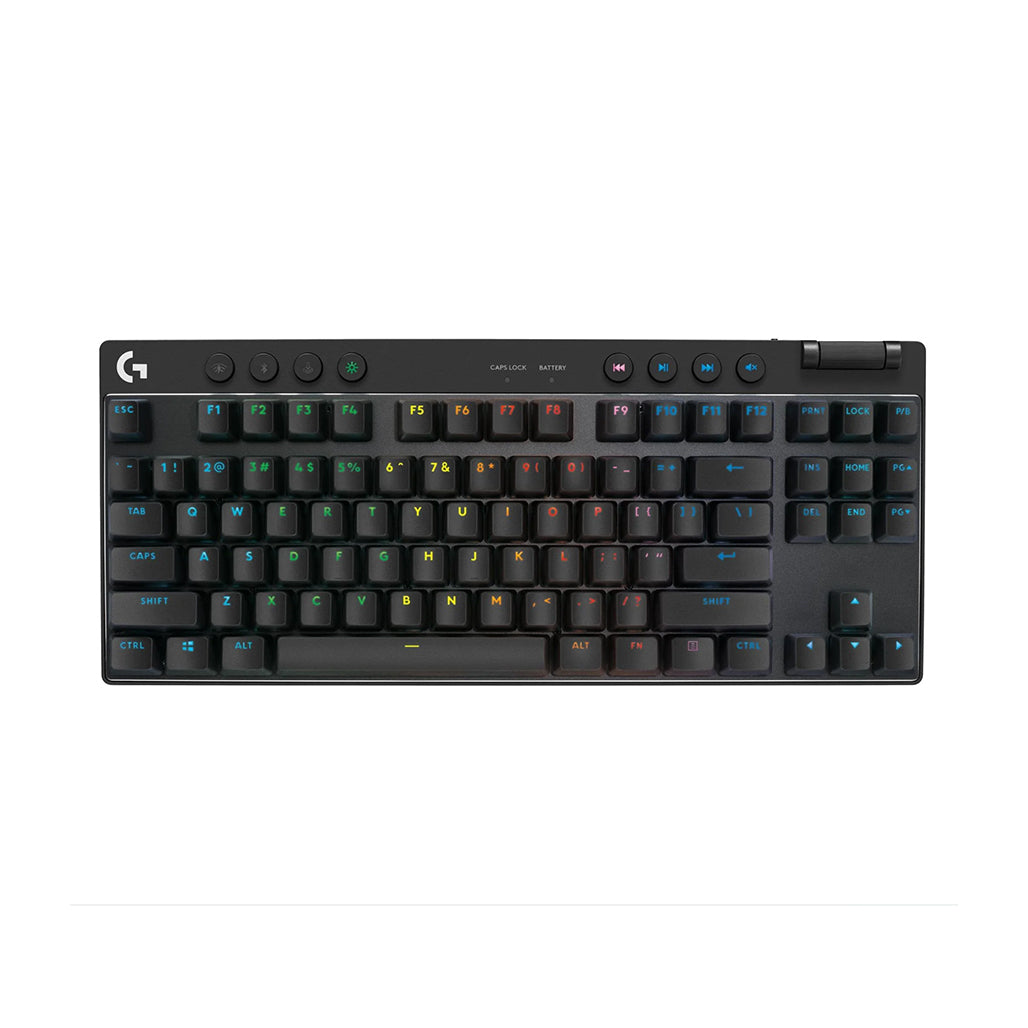 A Photo Of Logitech PRO X TKL LIGHTSPEED Wireless Gaming Keyboard - White - Tenkeyless Design, RGB LIGHTSYNC, 50-Hour Battery - 920-012143