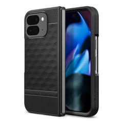 A Photo Of Caseology Parallax Case for Google Pixel 9 Pro Fold - Military Grade Protection, 3D Hexa Cube Design, Wireless Charging Compatible