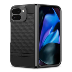 A Photo Of Caseology Parallax Case for Google Pixel 9 Pro Fold - Military Grade Protection, 3D Hexa Cube Design, Wireless Charging Compatible