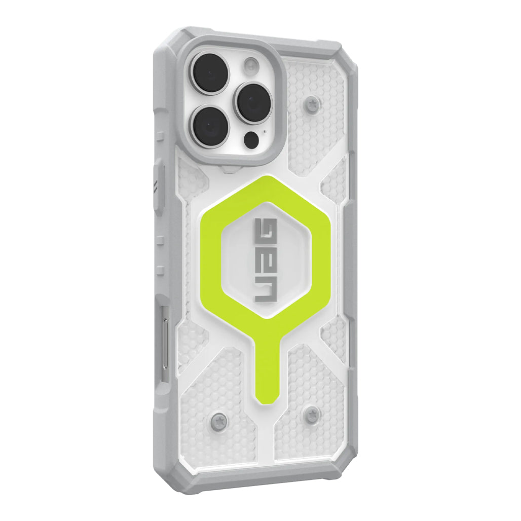 A Photo Of UAG Pathfinder Clear iPhone 16 Pro Case with MagSafe Compatibility and Drop Protection