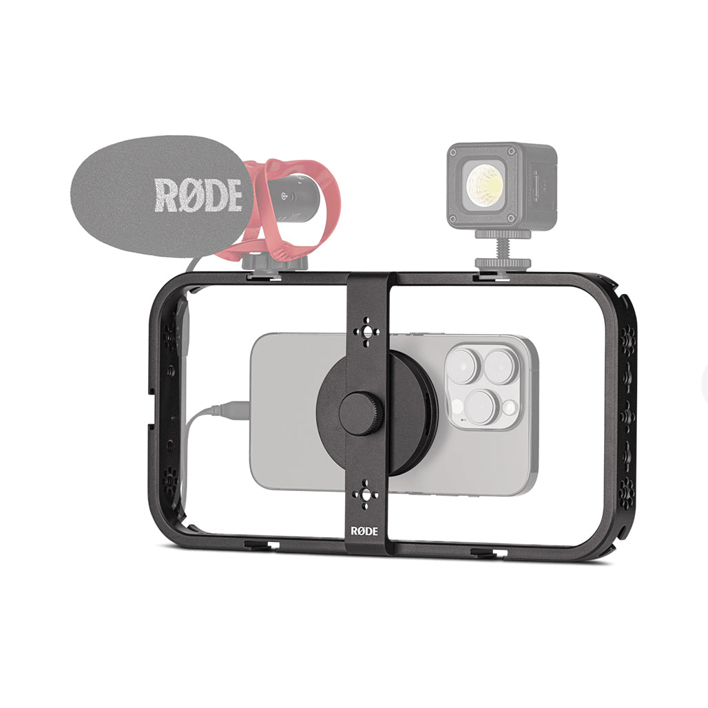 A Photo Of Rode Phone Cage - Magnetic Mobile Filmmaking Cage for iPhone and Smartphones