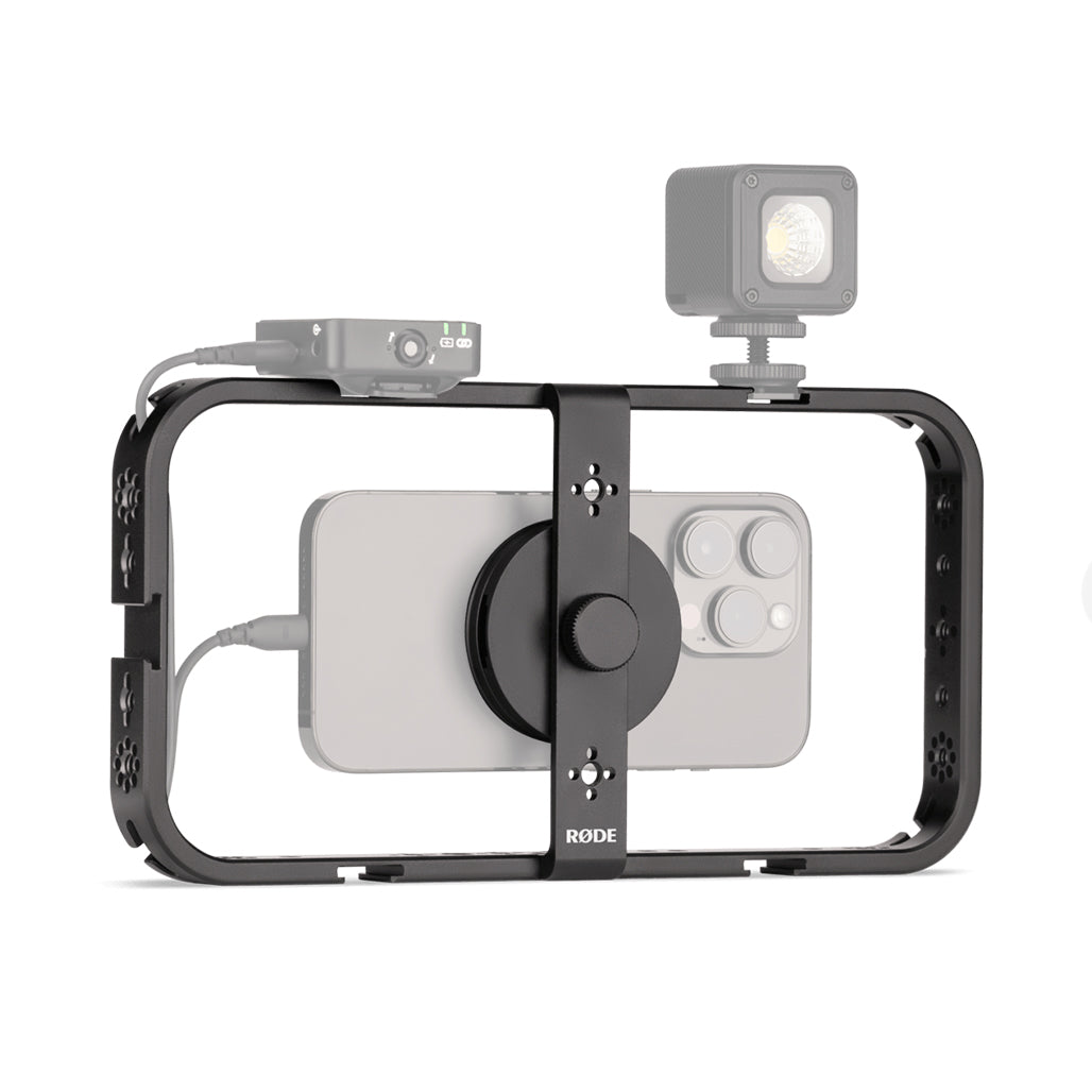 A Photo Of Rode Phone Cage - Magnetic Mobile Filmmaking Cage for iPhone and Smartphones