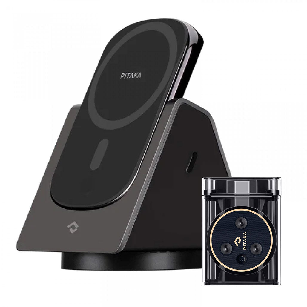 Pitaka MagEZ Slider 4 in 1 Wireless Charger With Apple Watch Charger (Combo Pack), 31954010013948, Available at 961Souq
