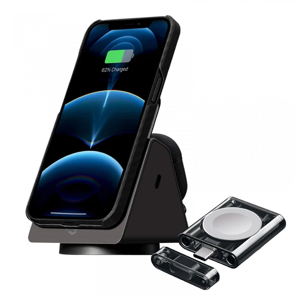 Pitaka MagEZ Slider 4 in 1 Wireless Charger With Apple Watch Charger (Combo Pack), 31954009948412, Available at 961Souq