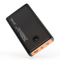 Porodo 25000mAh Compact Power Bank With USB-A QC3.0 & Dual USB-C PD With Type-C To Type-C Cable