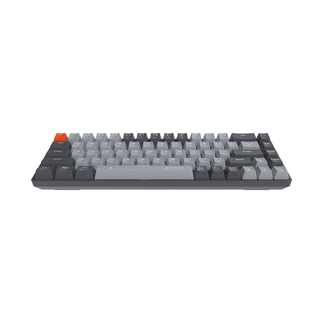Porodo 68-Keys Wireless Mechanical Keyboard (English/Arabic) Ergonomic Stylish, 31916329828604, Available at 961Souq