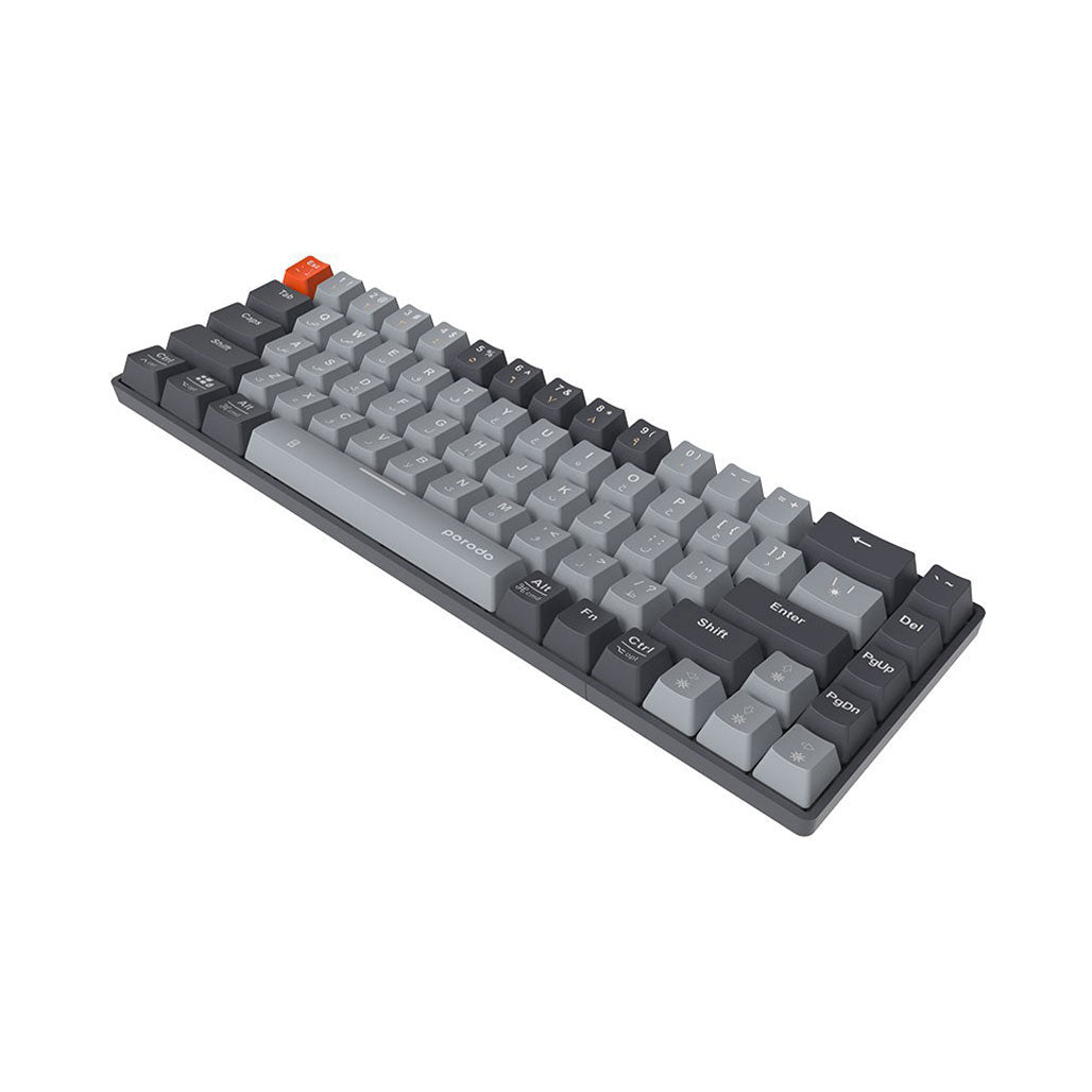 Porodo 68-Keys Wireless Mechanical Keyboard (English/Arabic) Ergonomic Stylish, 31916329861372, Available at 961Souq