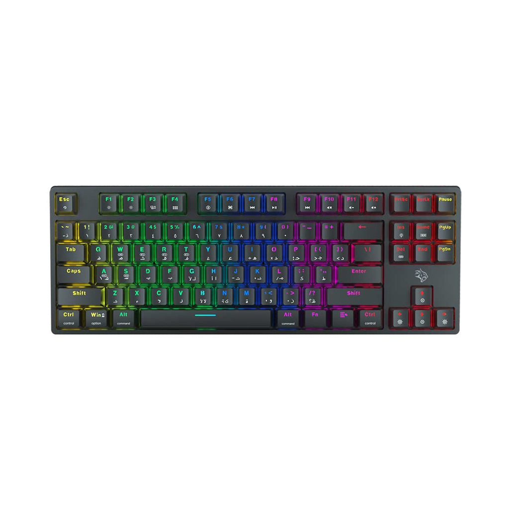 Porodo Gaming 3 in 1 Wireless Mechanical Keyboard TKL Gateron - Red Switch, 32889337020668, Available at 961Souq