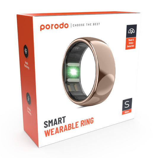 Porodo Smart Wearable Ring Size 8 (Small) - Rose Gold