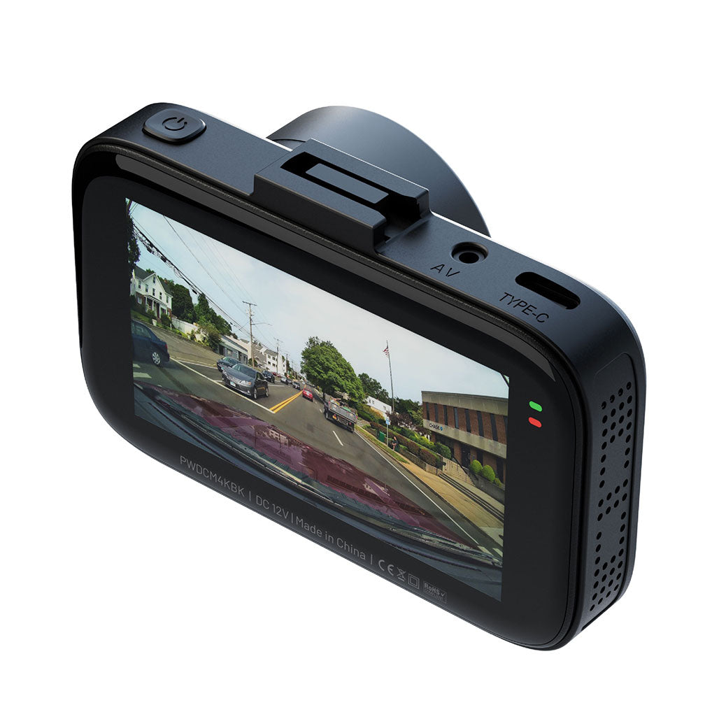 Powerology Dash Camera Ultra with High Utility Built-In Sensors 4K - Black, 31916333596924, Available at 961Souq