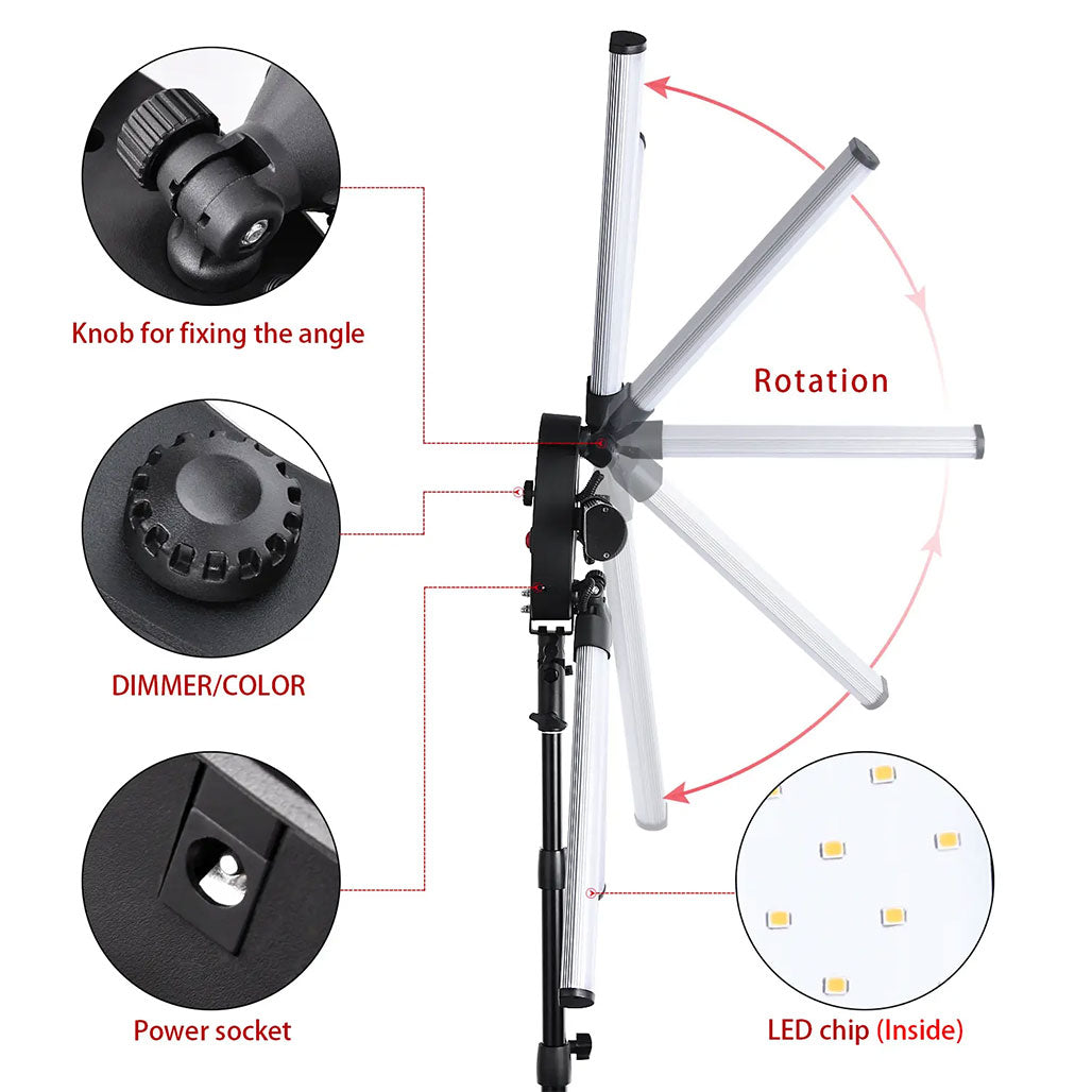 Professional Led Star Light 120W 6 Led Tubes from Other sold by 961Souq-Zalka