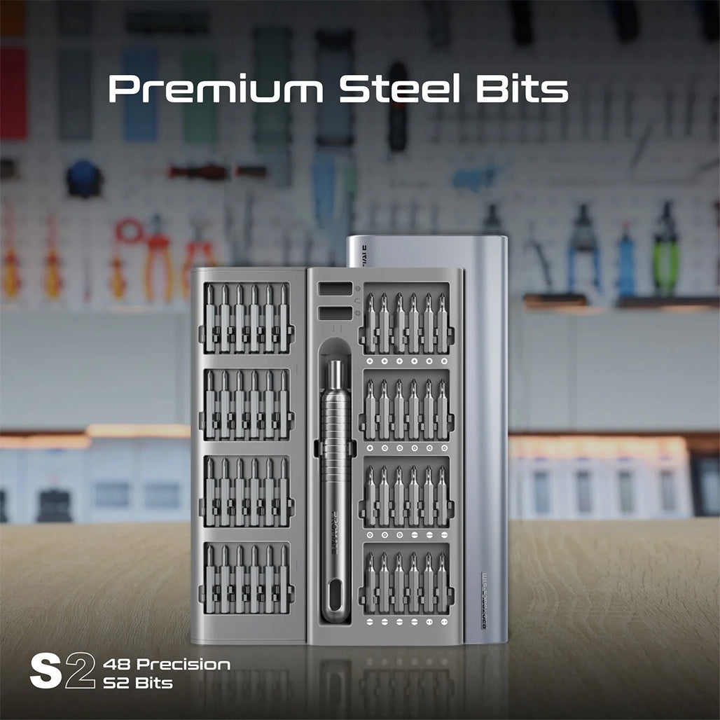 Promate Protools-51M - 51 Pieces Premium Steel Precision Screwdriver Kit, 32836503175420, Available at 961Souq