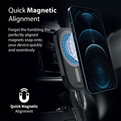 Promate VentMag-15W Magnetic Wireless Charging Car Mount