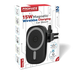 Promate VentMag-15W Magnetic Wireless Charging Car Mount