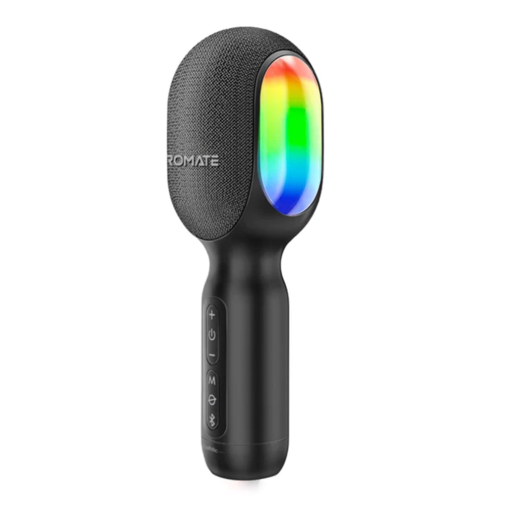 Promate VocalMic 5-in-1 Wireless Karaoke Microphone & Speaker - Black, 32903323091196, Available at 961Souq