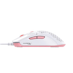 A Photo Of HyperX Pulsefire Haste Wired Lightweight Gaming Mouse - White/Pink