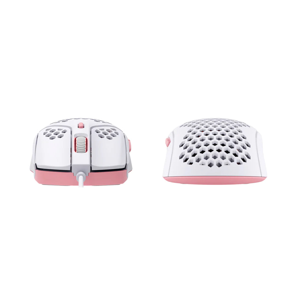 A Photo Of HyperX Pulsefire Haste Wired Lightweight Gaming Mouse - White/Pink