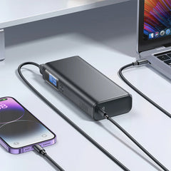 A Photo Of Hoco Q17B 130W Fast Charging Power Bank 20000mAh with Aluminum Alloy Shell