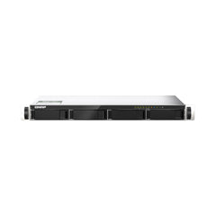 A Photo Of QNAP TS-435XeU Short Depth 4-Bay Rackmount NAS – 2.5GbE/10GbE, M.2 NVMe SSD Caching