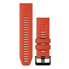 Garmin QuickFit 26 Watch Bands - Flame Red Silicone