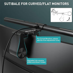 A Photo Of Quntis Monitor Light Bar PRO+ with Remote Control - Perfect for Curved and Flat Monitors