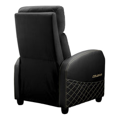 A Photo Of COUGAR Ranger Elite Gold Gaming Sofa - Premium Reclining Velvet Chair for Ultimate Comfort and Luxury