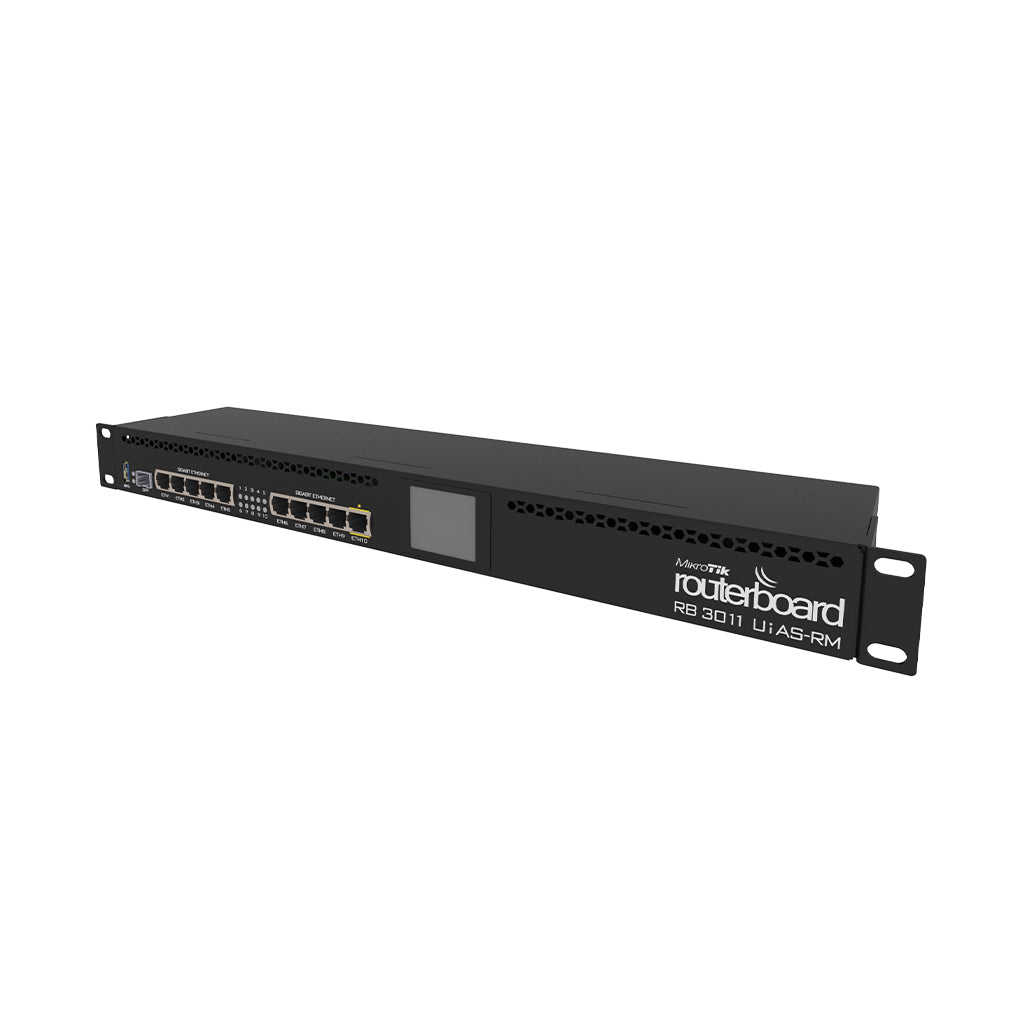 Mikrotik 1U Rackmount 10xGigabit Ethernet Ports | RB3011UiAS-RM, 33041075339516, Available at 961Souq