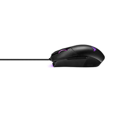 A Photo Of Asus ROG Strix Impact II Wired Gaming Mouse - Lightweight, 6200 DPI Sensor, Ambidextrous Design, Aura Sync RGB, and Push-Fit Switch Socket