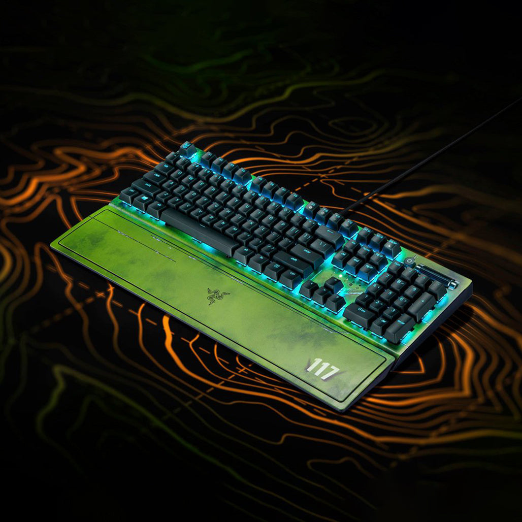 A Photo Of Razer BlackWidow V3 Halo Edition - Green Switch Mechanical Gaming Keyboard with Razer Chroma RGB