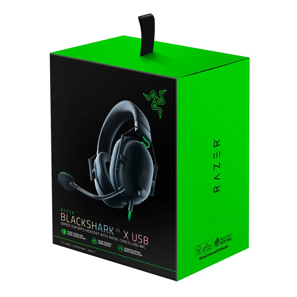 Razer Blackshark V2 X USB Headset, 32791728947452, Available at 961Souq