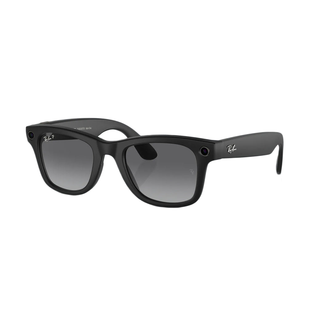 A Photo Of Ray-Ban Meta Wayfarer Smart Glasses – 12 MP Camera, Polarized Gradient Lenses, Open-Ear Speakers, 32GB Storage, Bluetooth 5.2