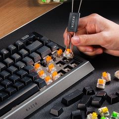 A Photo Of Razer BlackWidow V4 75% Mechanical Keyboard – Compact Design, Hot-Swappable, RGB Chroma, Tactile Switches