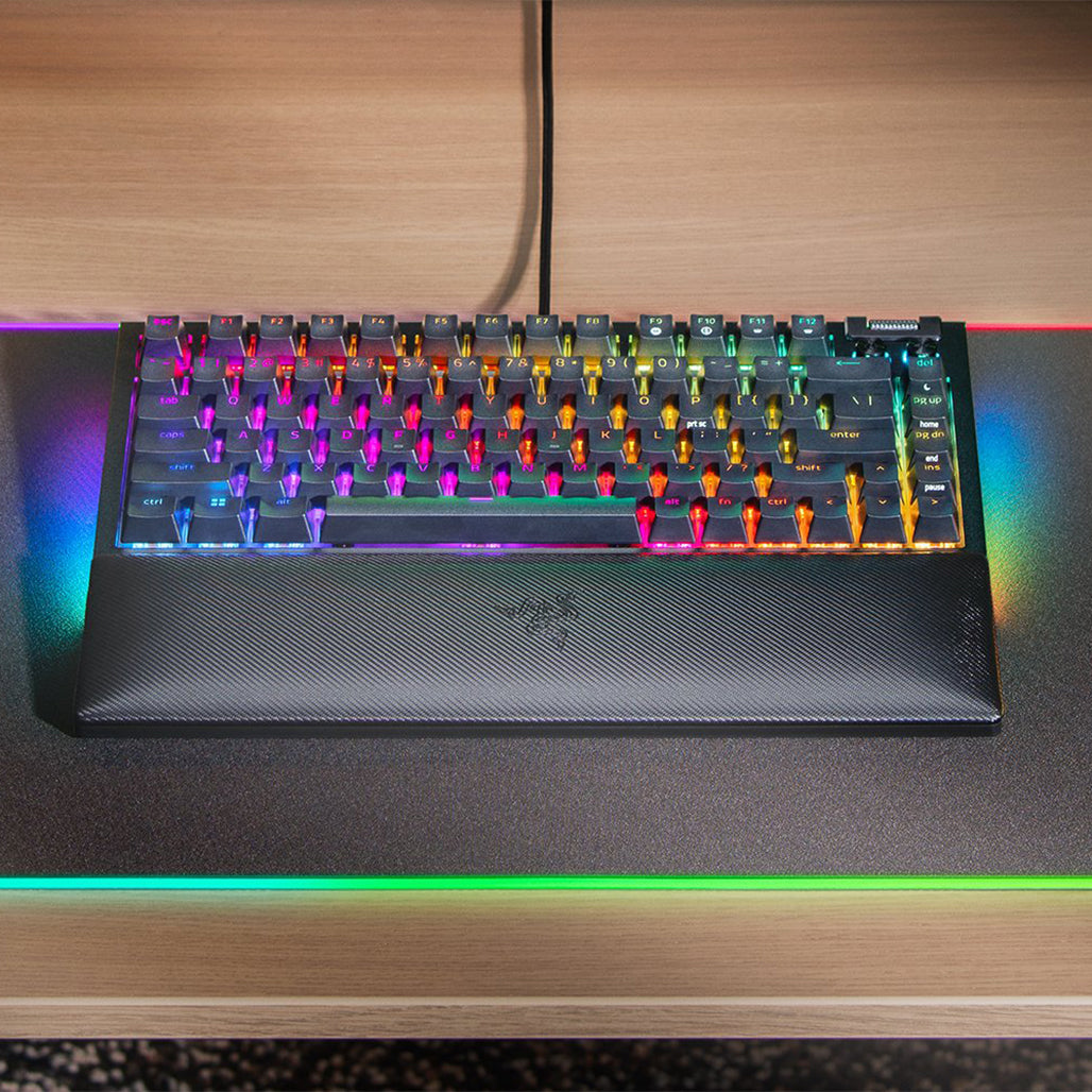 A Photo Of Razer BlackWidow V4 75% Mechanical Keyboard – Compact Design, Hot-Swappable, RGB Chroma, Tactile Switches