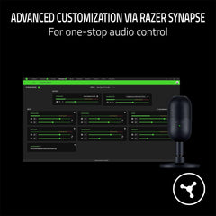 A Photo Of Razer Seiren V3 Mini – Ultra-Compact USB Microphone with Tap-to-Mute Function for Gaming and Streaming