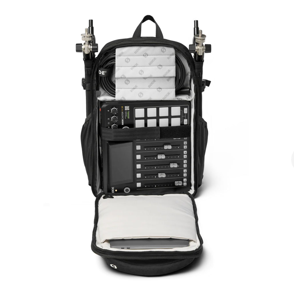 A Photo Of RØDE Backpack for RØDECaster Pro and RØDECaster Pro II – Custom Carry Bag for Audio Equipment