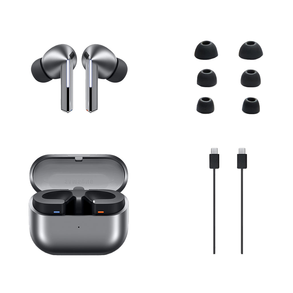 A Photo Of Samsung Galaxy Buds3 Pro True Wireless Earbuds | Advanced ANC, Hi-Fi Sound, Real-Time Translation, Silver