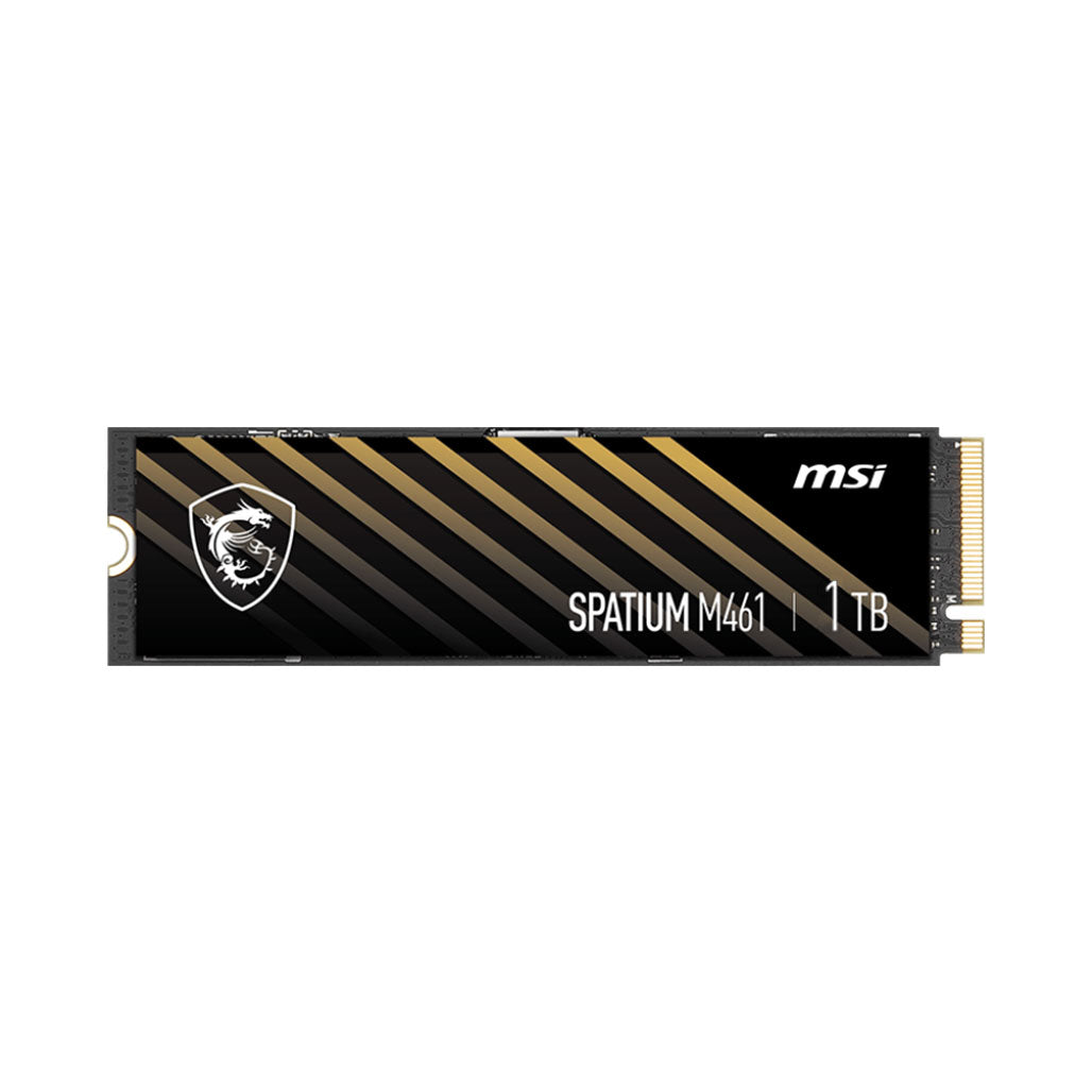 A Photo Of MSI Spatium M461 1TB PCIe 4.0 NVMe M.2 SSD - High-Speed Performance and Enhanced Storage Capacity