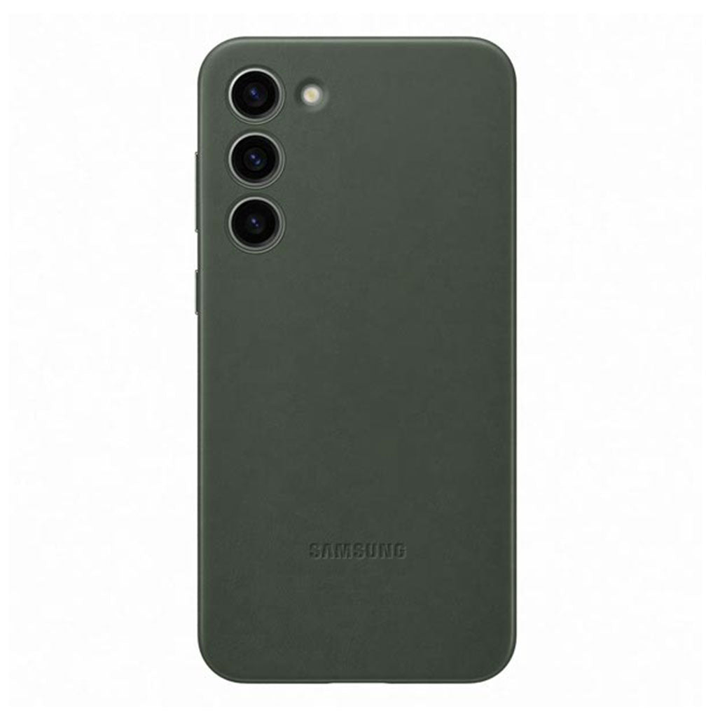 A Photo Of Samsung Galaxy S23+ Leather Case – Premium Genuine Leather Protection