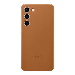 A Photo Of Samsung Galaxy S23+ Leather Case – Premium Genuine Leather Protection