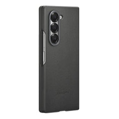 A Photo Of Samsung Galaxy Z Fold6 Kindsuit Case - Gray, Premium Eco-Leather Protection