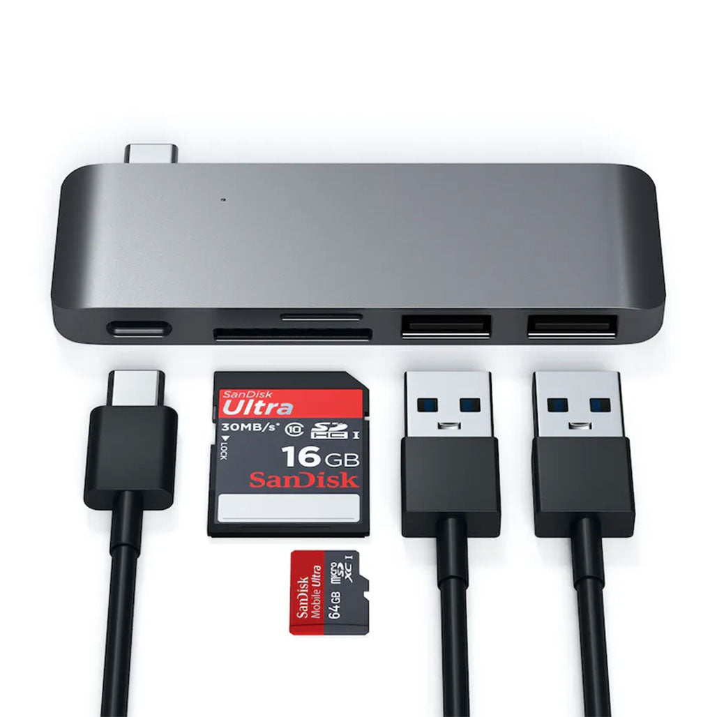 Satechi Type-C Pass-Through USB Hub - ST-TCUPM, 32615940391164, Available at 961Souq